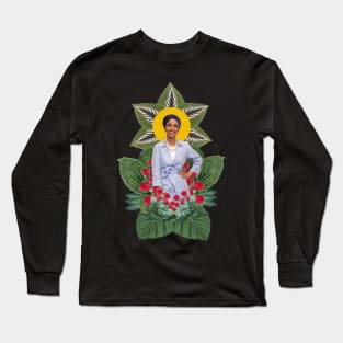 ilhan omar flower for worlds Long Sleeve T-Shirt